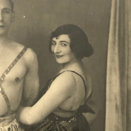 Circus Performer Acrobats Troupe RPPC Real Photo Postcard ? History Unknown