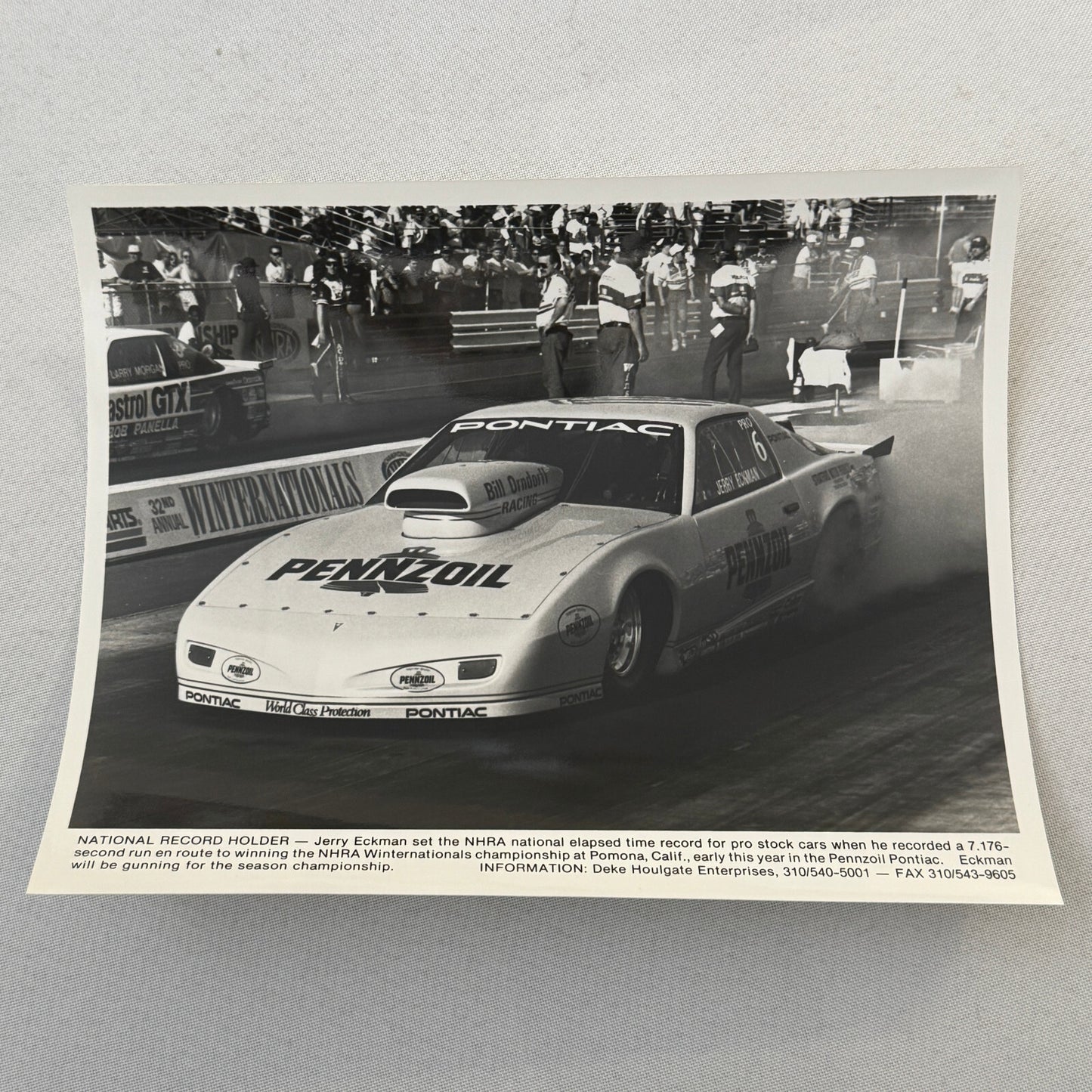 Vintage Pennzoil Racing Press Kit Top Fuel Dragster Pontiac Trans Am