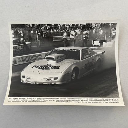 Vintage Pennzoil Racing Press Kit Top Fuel Dragster Pontiac Trans Am
