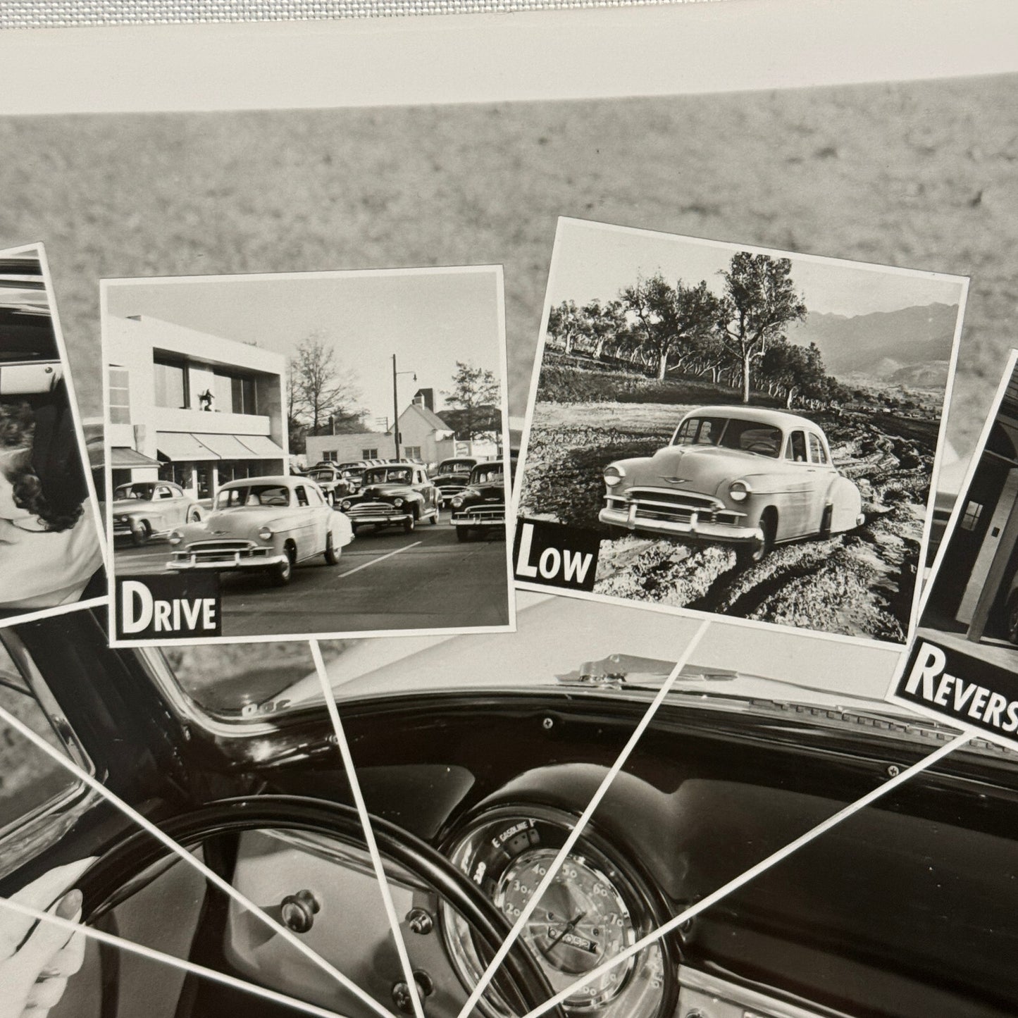 1950 Chevrolet Powerglide Driving Control Factory Press Photo Photograph Vintage