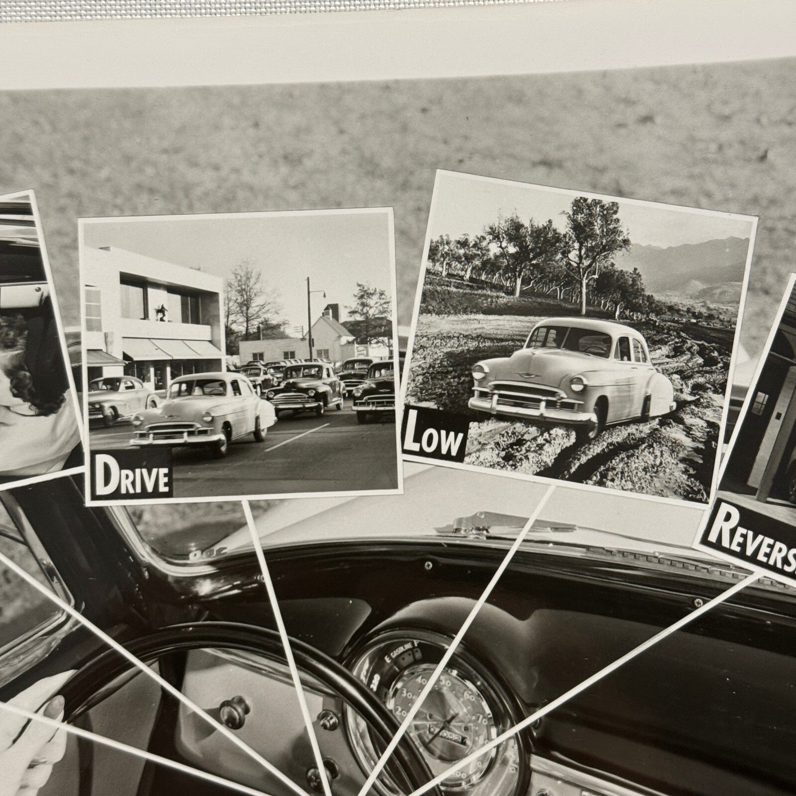1950 Chevrolet Powerglide Driving Control Factory Press Photo Photograph Vintage