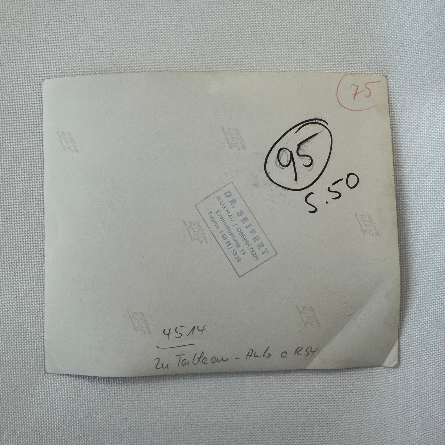 Vintage Car Steering Assembly Photo Photograph Dr Seifert Stamp