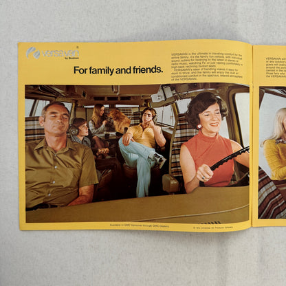 UOP Bostrom Versavan Vintage Conversion Van Sales Brochure Catalog GMC Vandura