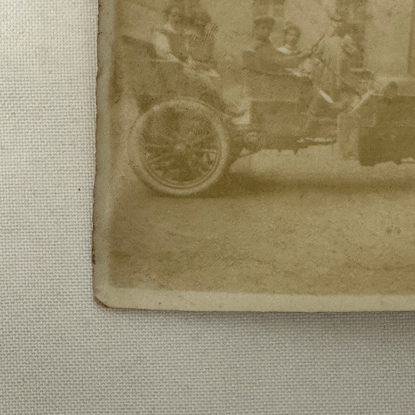 Vintage Photograph Photo Antique People in Early Automobile Car