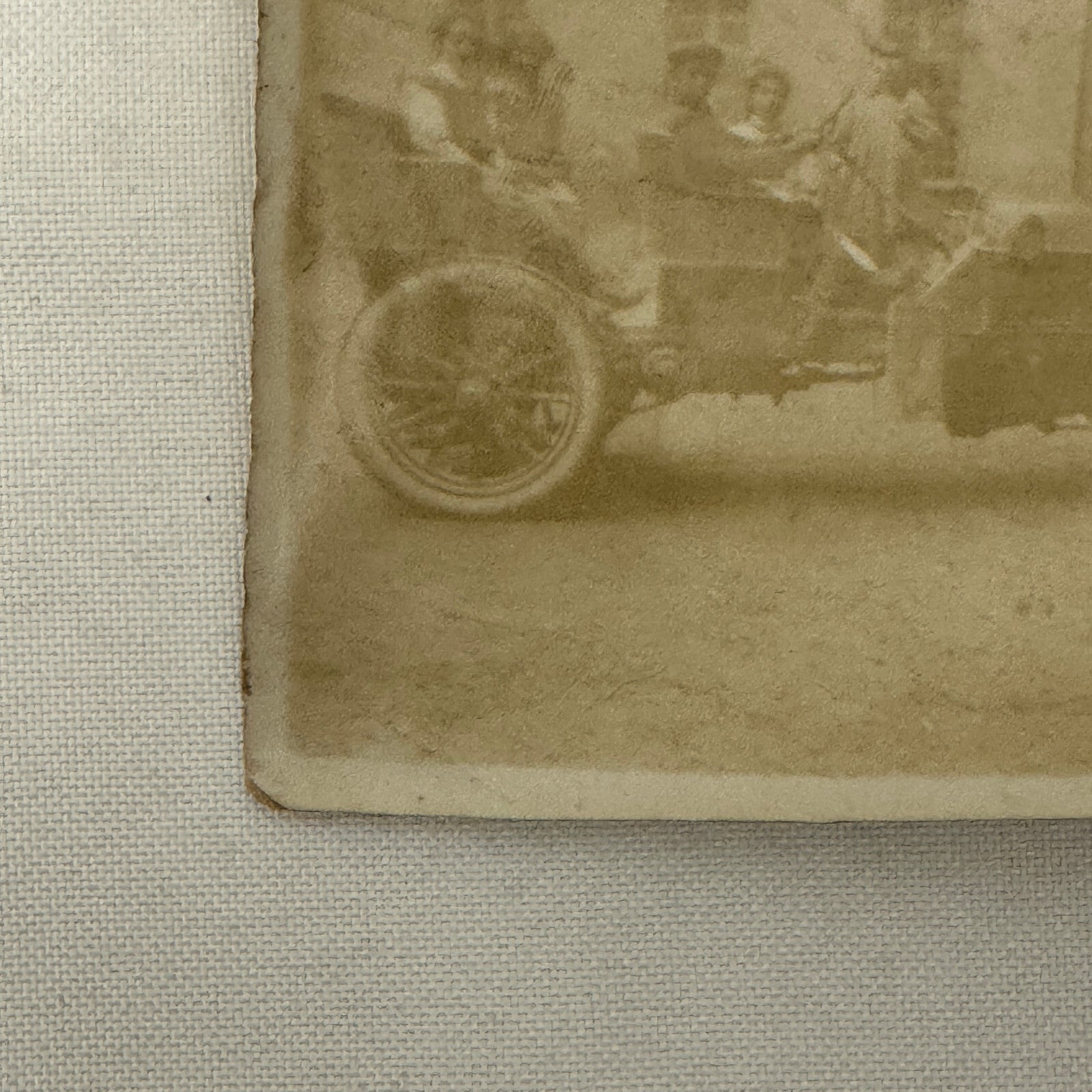 Vintage Photograph Photo Antique People in Early Automobile Car