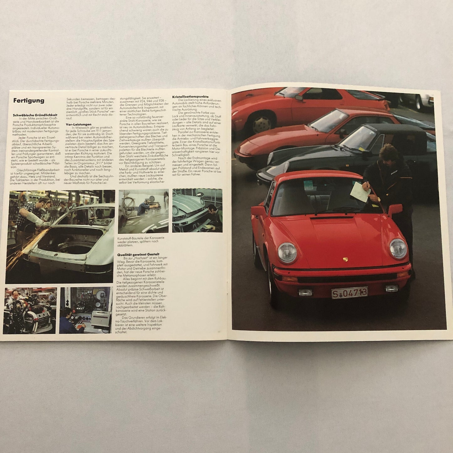 1983 Porsche 911 SC and 911 Turbo Sales Brochure Catalog Prospekt GERMAN TEXT