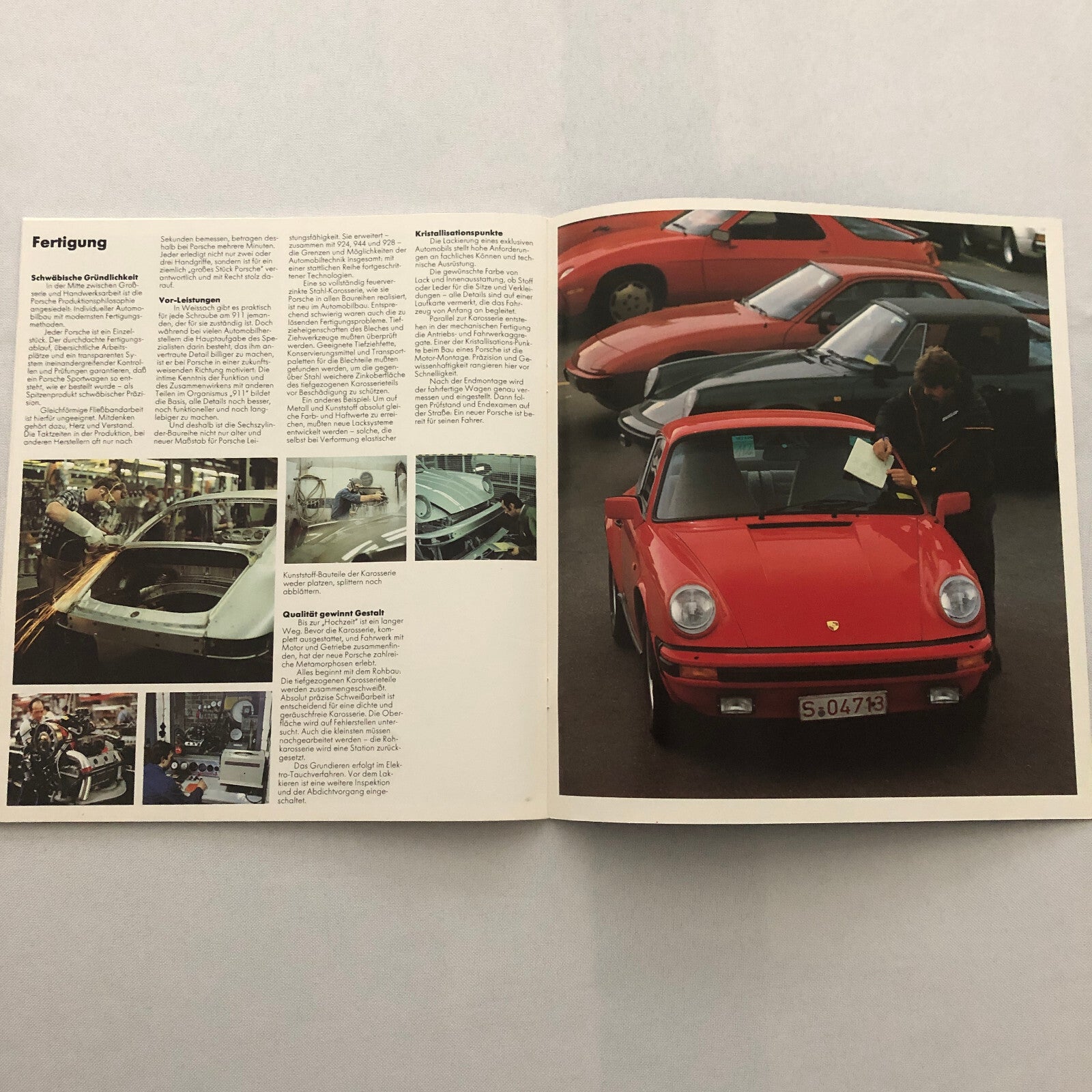 1983 Porsche 911 SC and 911 Turbo Sales Brochure Catalog Prospekt GERMAN TEXT