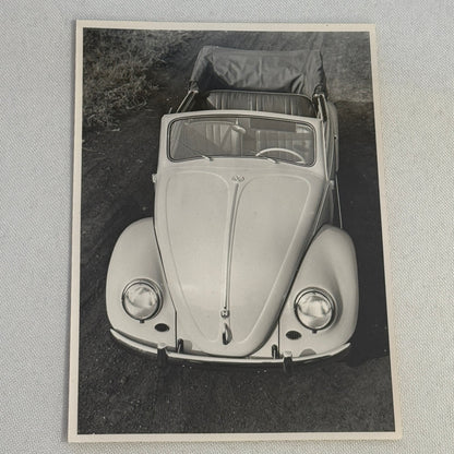 Vintage Volkswagen Beetle Convertible Cabriolet VW Automobile Photo Photograph