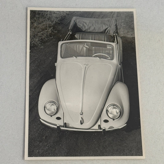 Vintage Volkswagen Beetle Convertible Cabriolet VW Automobile Photo Photograph