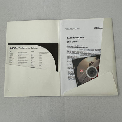 Daihatsu Copen Roadster Car Press Kit Brochure Photo CD German Text