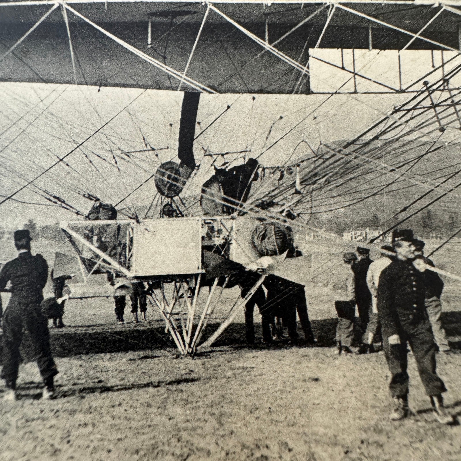 Vintage Zeppelin Airship Dirigible Postcard Post Card French Le Lebaudy