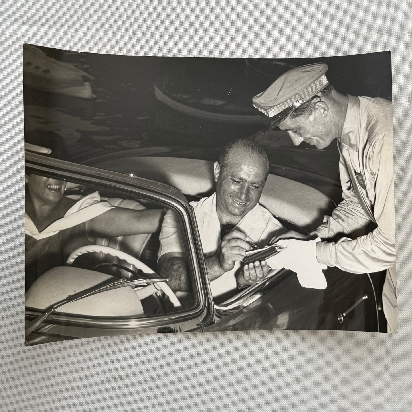 Juan Manuel Fangio Retirement Vacation Holiday Italian Press Photo F1 Racing