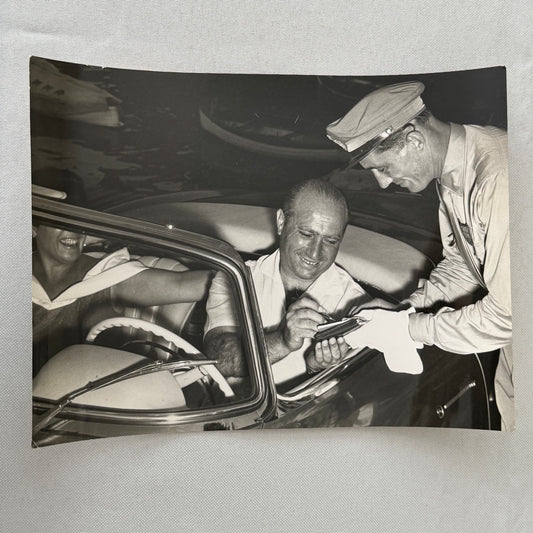 Juan Manuel Fangio Retirement Vacation Holiday Italian Press Photo F1 Racing