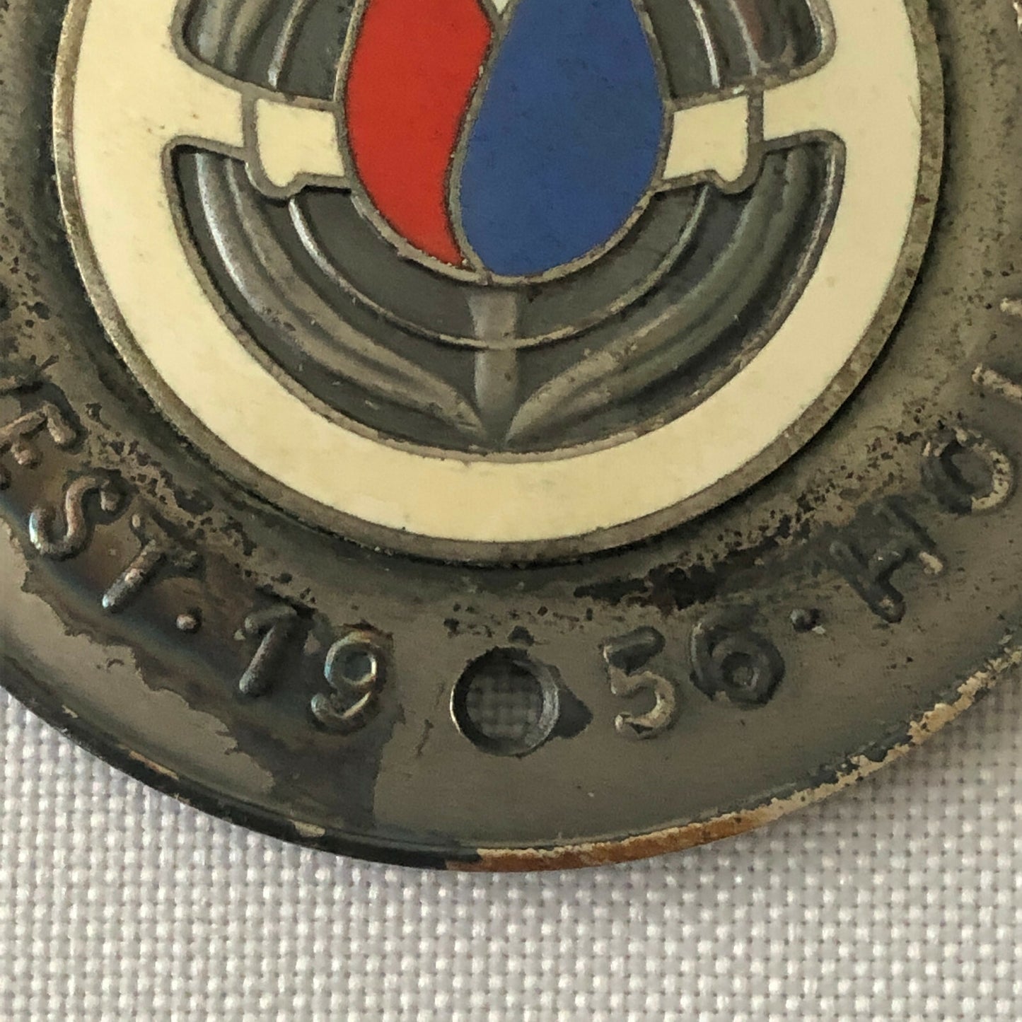 1956 Tulpen Rallye Rally Participant Badge Award Tulip Rally Dutch Netherlands 