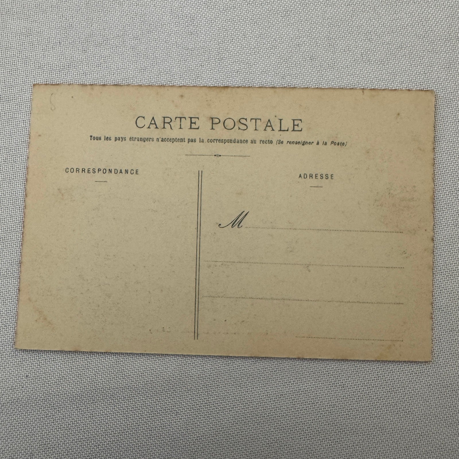 Vintage Zeppelin Airship Dirigible Postcard Post Card French Le Lebaudy