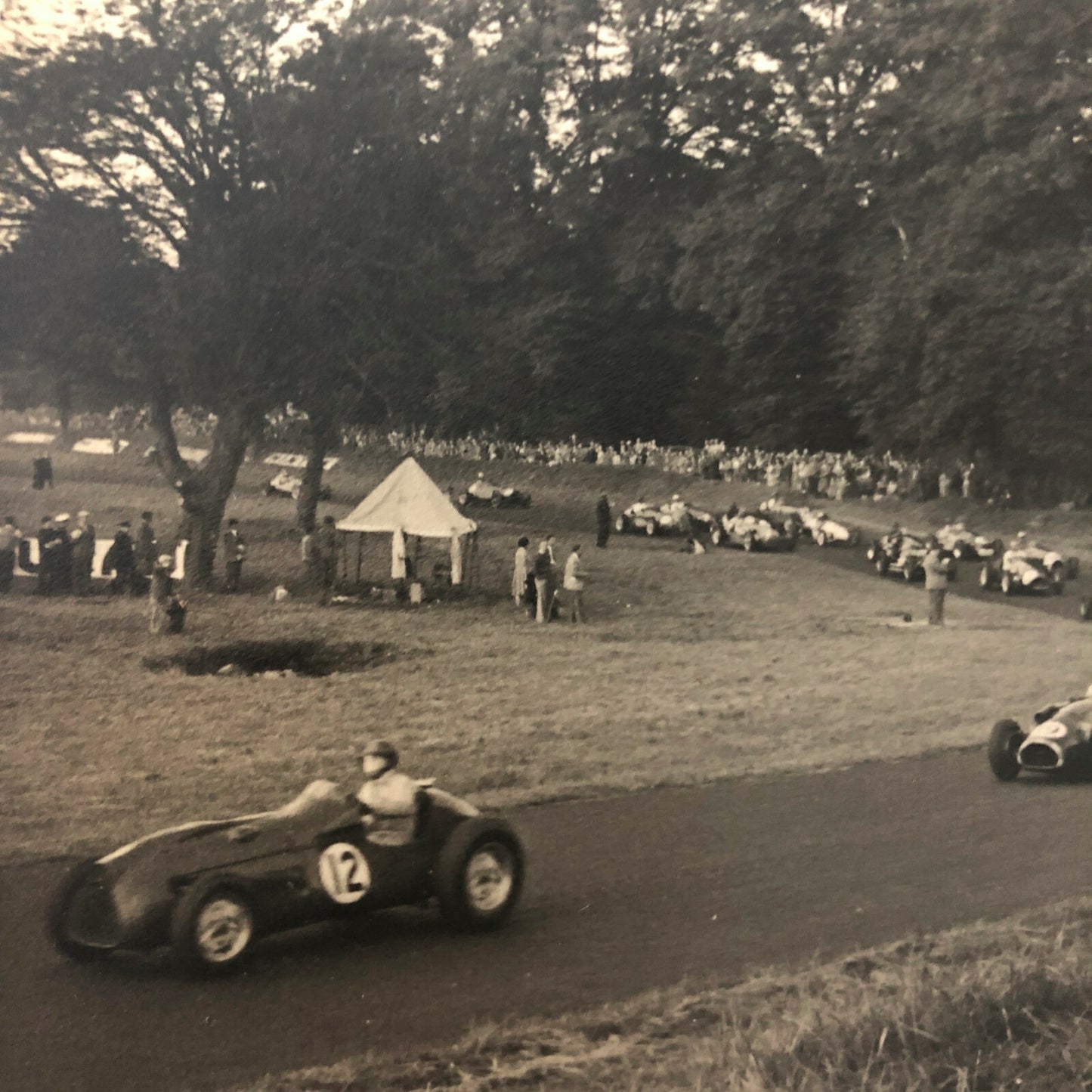 Vintage Car Racing Photo Photograph Image - British Grand Prix Cars ? 