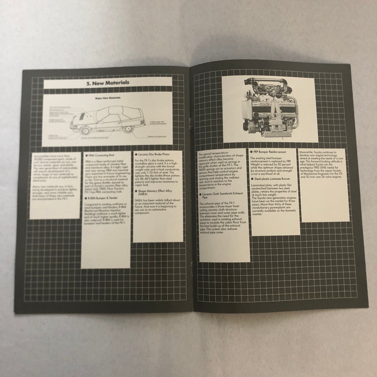 Toyota FX-1 Concept Car Prototype Sales Brochure Catalog Toyota FX1