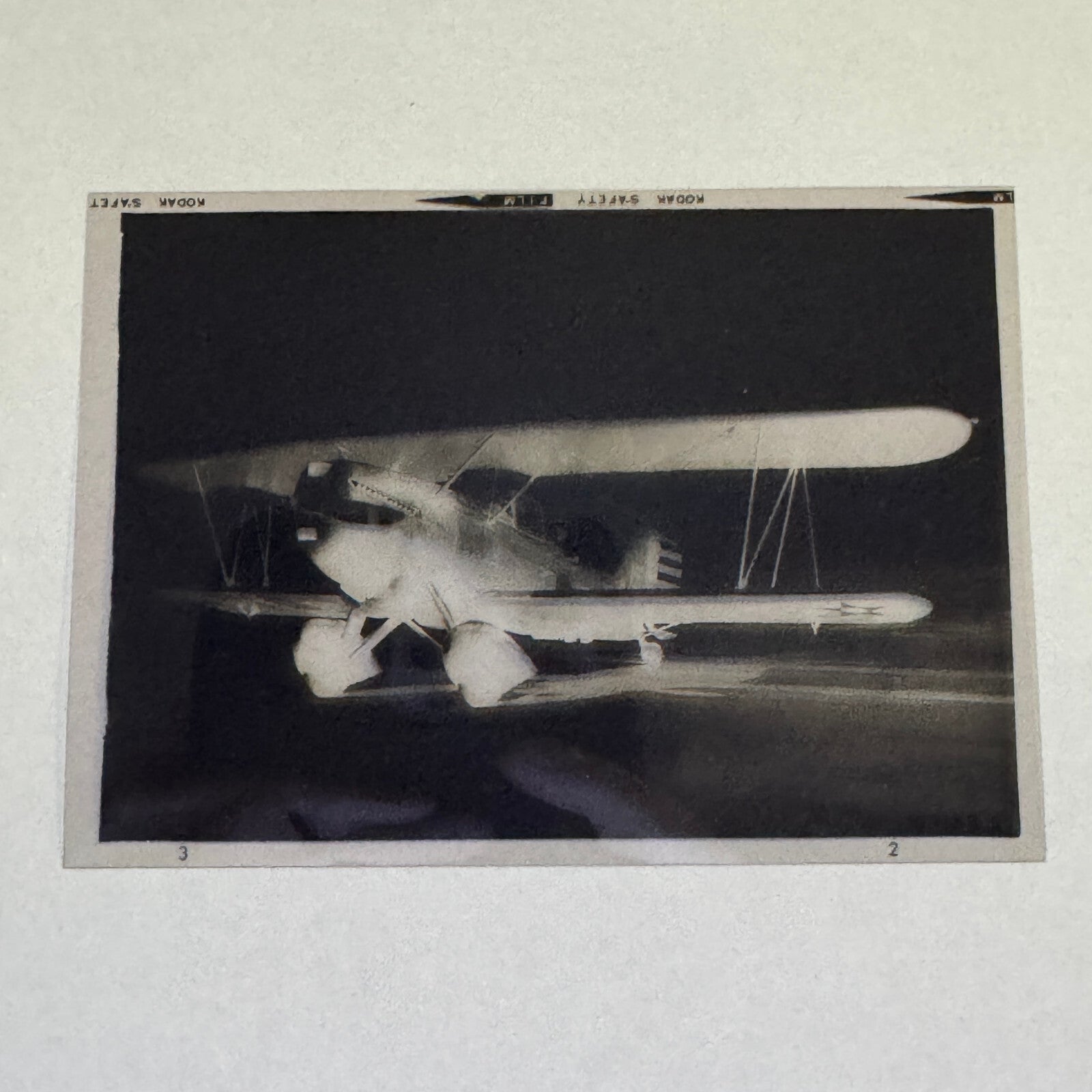 Vintage Photo Negative Curtiss 0-39 Airplane Plane Aircraft Curtiss 039 0 39