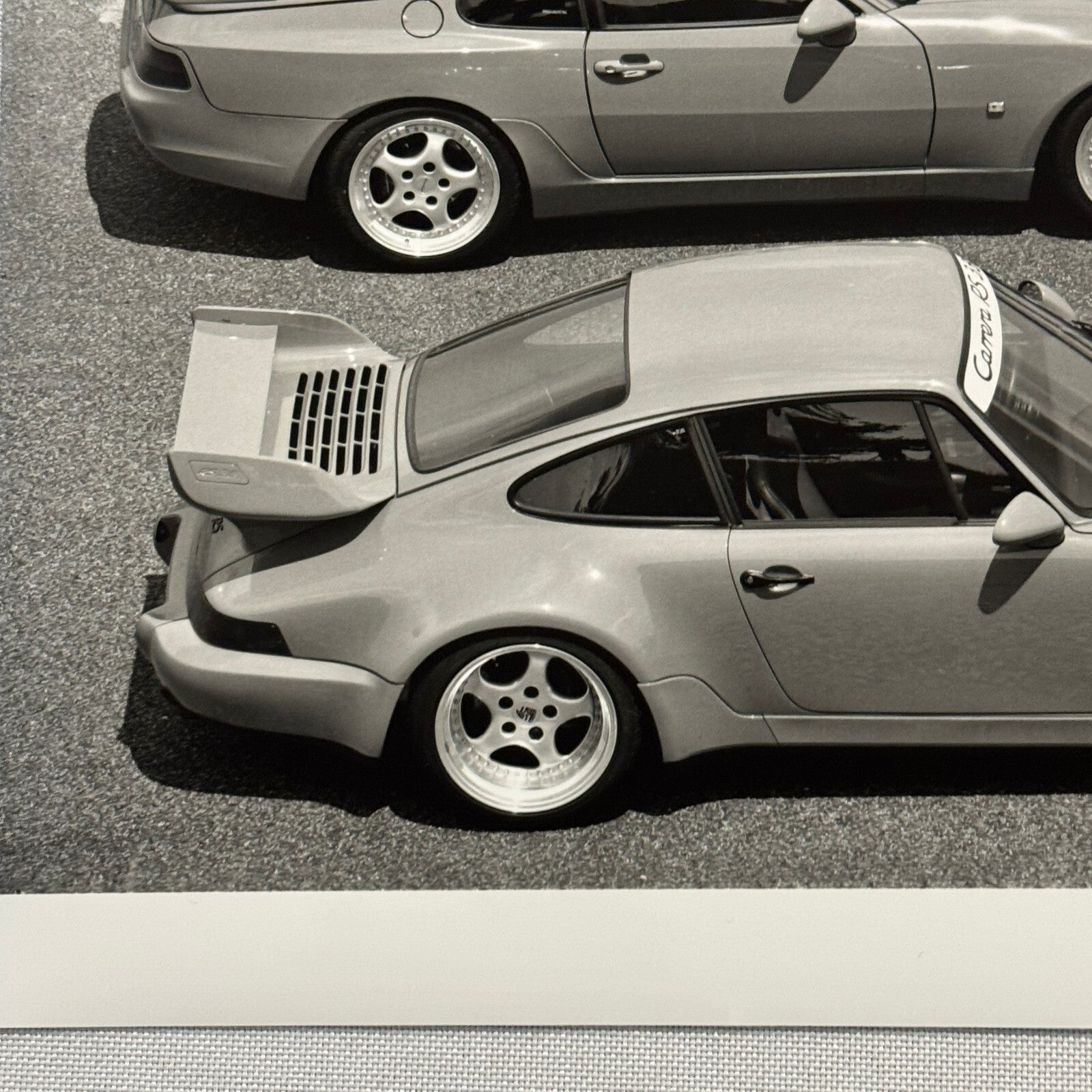 1994 Porsche 911 Carrera RS 3.8 and 968 Turbo S Factory Photo Photograph Print