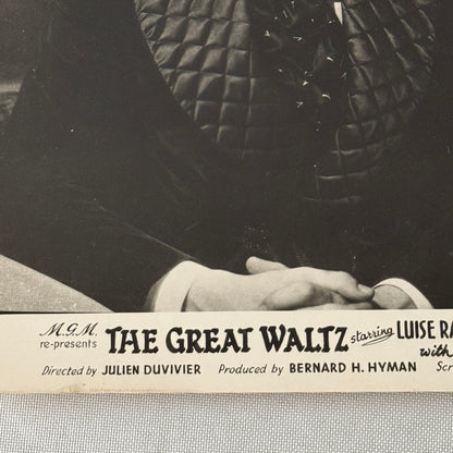 Vintage Movie Film Press Photo Photograph The Great Waltz MGM