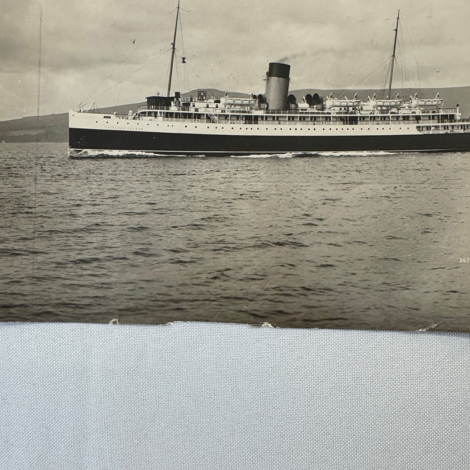 Vintage Ship Boat Photo Photograph Canadian Pacific Steamship SS Princess Helene