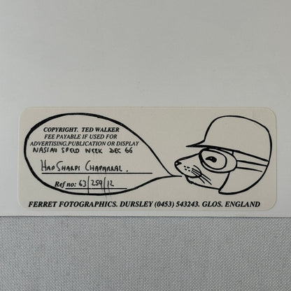 Vintage Racing Photo Hap Sharp Chaparral 1966 Nassau Speed Week Modern Print