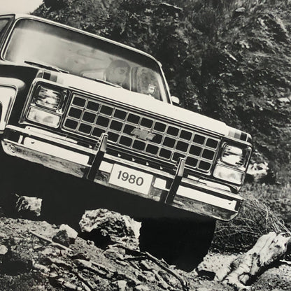 1980 Chevrolet Blazer Truck Press Photo Photograph Print Chevy