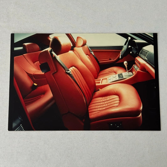 Ferrari Car Leather Interior Photo Photograph Unidentified Possibly Ferrari 412
