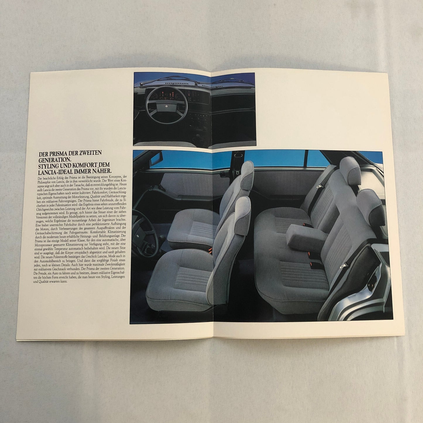 Lancia Prisma Car Sales Brochure Catalog German Diesel Turbo 1.3 1.5 1.6