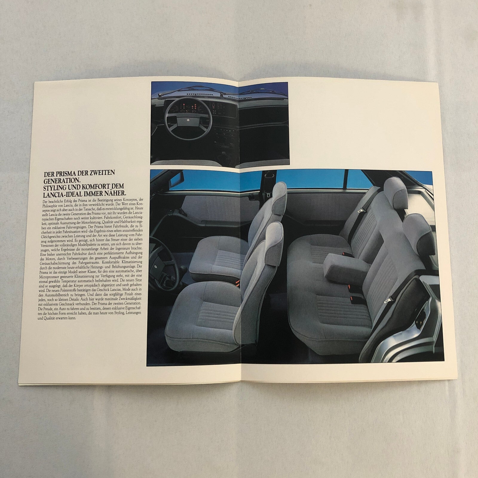 Lancia Prisma Car Sales Brochure Catalog German Diesel Turbo 1.3 1.5 1.6