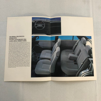 Lancia Prisma Car Sales Brochure Catalog German Diesel Turbo 1.3 1.5 1.6