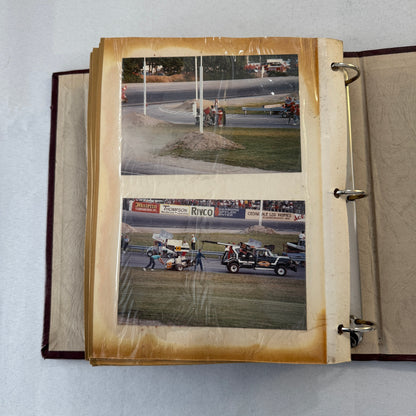 1990 Stock Car Racing Scrapbook Stockcar NASCAR Vintage Over 100 Photographs