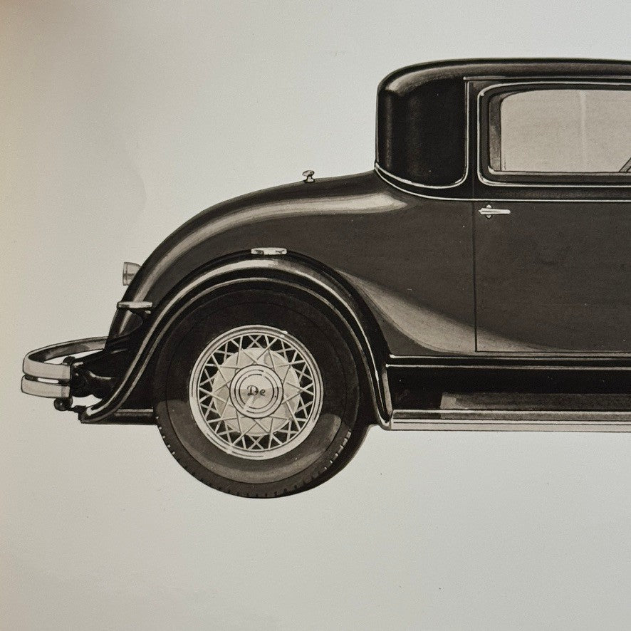 1930 DeSoto Coupe Car Automobile Photo Photograph Print Vintage