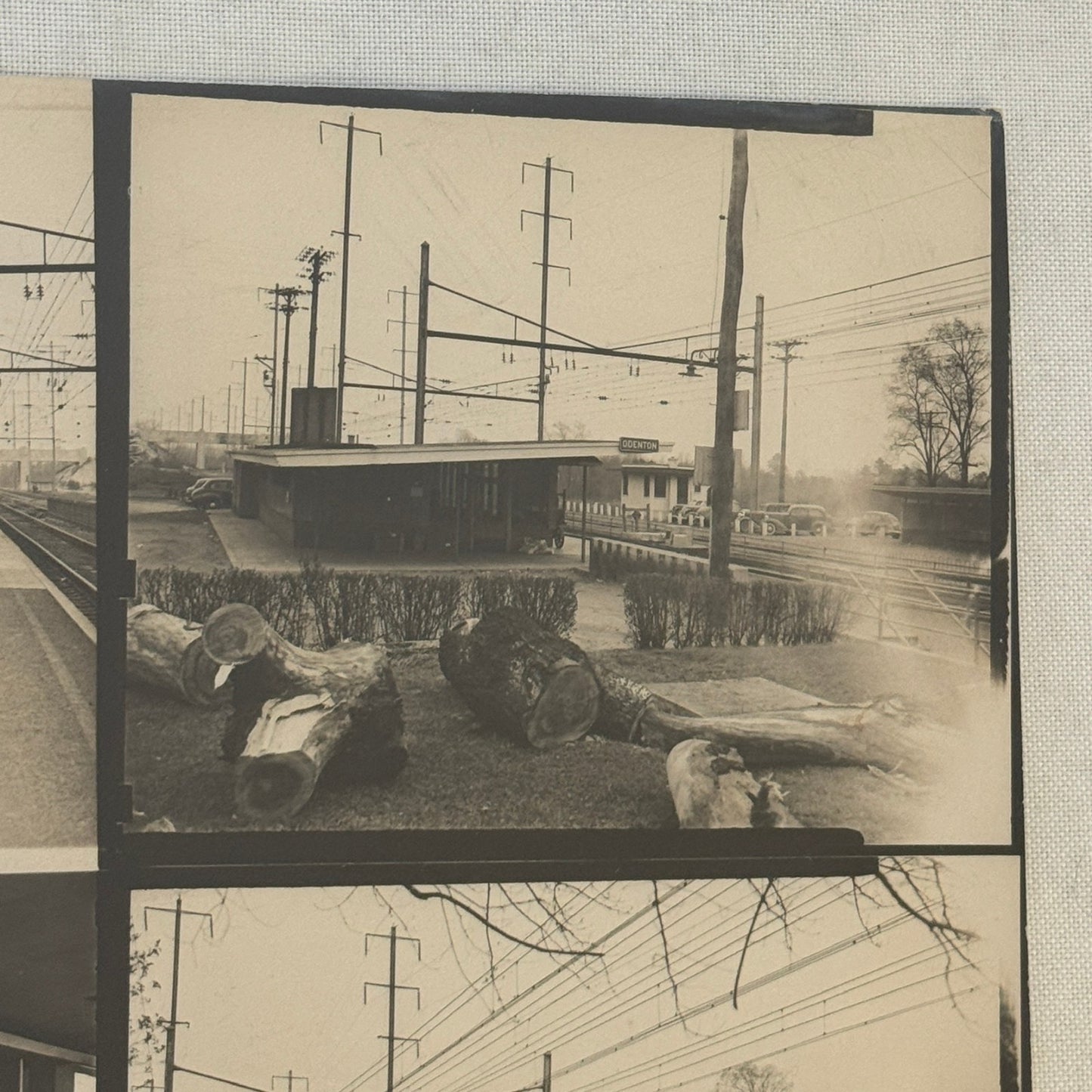 Vintage Pennsylvania Railroad Photo Contact Sheet Photograph Al Paul Lefton PRR