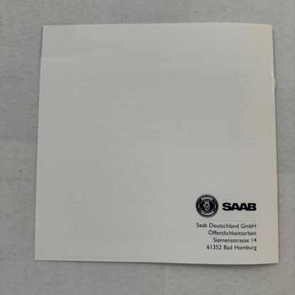 1996 Saab Factory Press Kit Photos Saab 900 Saab 9000 German Text