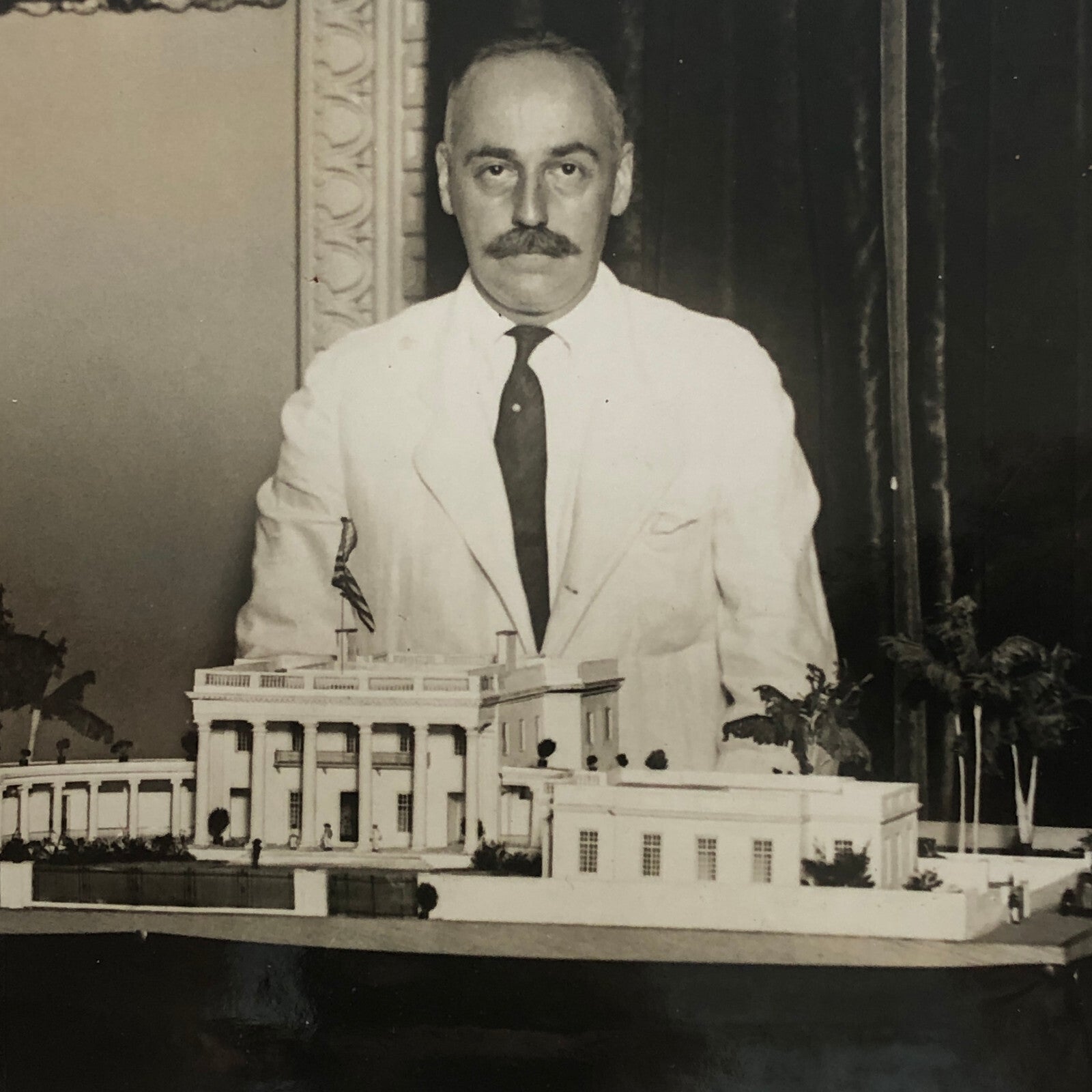 Press Photo Photograph American Embassy Building Design Moscow Russia 1933