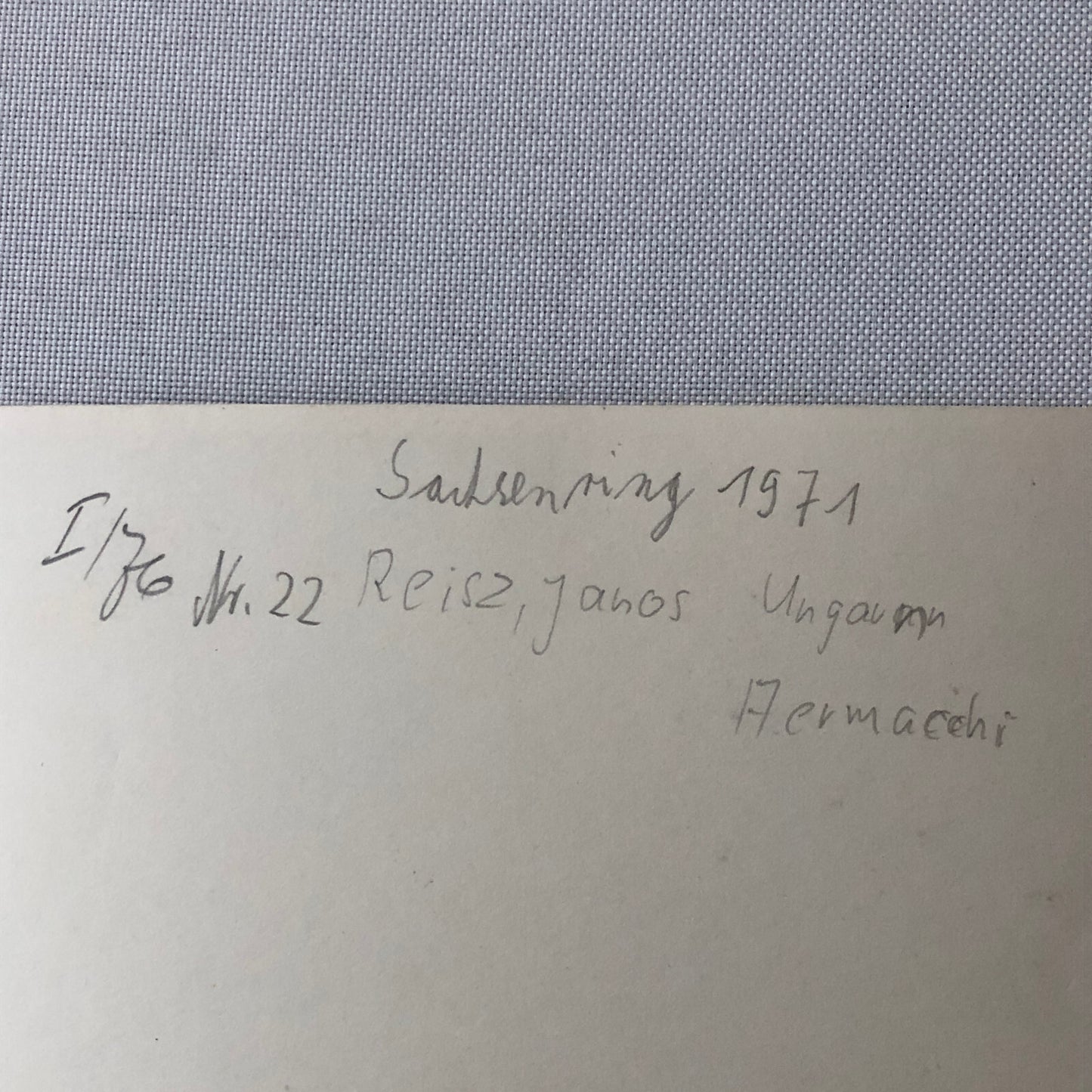 Vintage Motorcycle Racing Photo photograph Rider Janos Reisz 1971