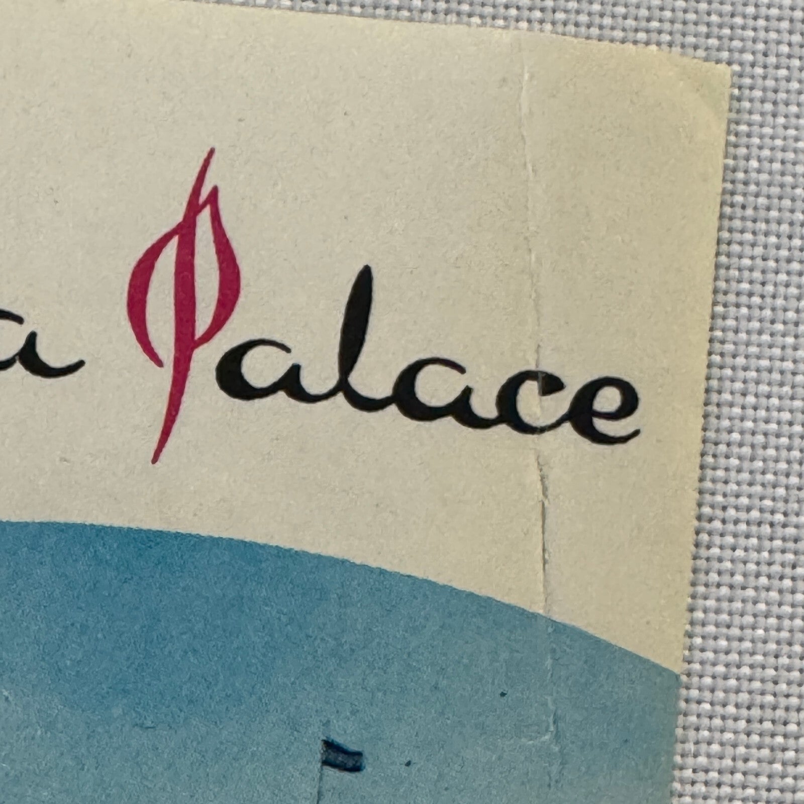 Vintage Hotel Travel Label Hotel Bahia Palace Palma De Mallorca Spain Espana