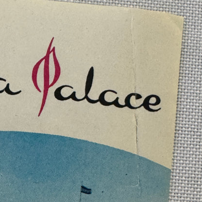 Vintage Hotel Travel Label Hotel Bahia Palace Palma De Mallorca Spain Espana