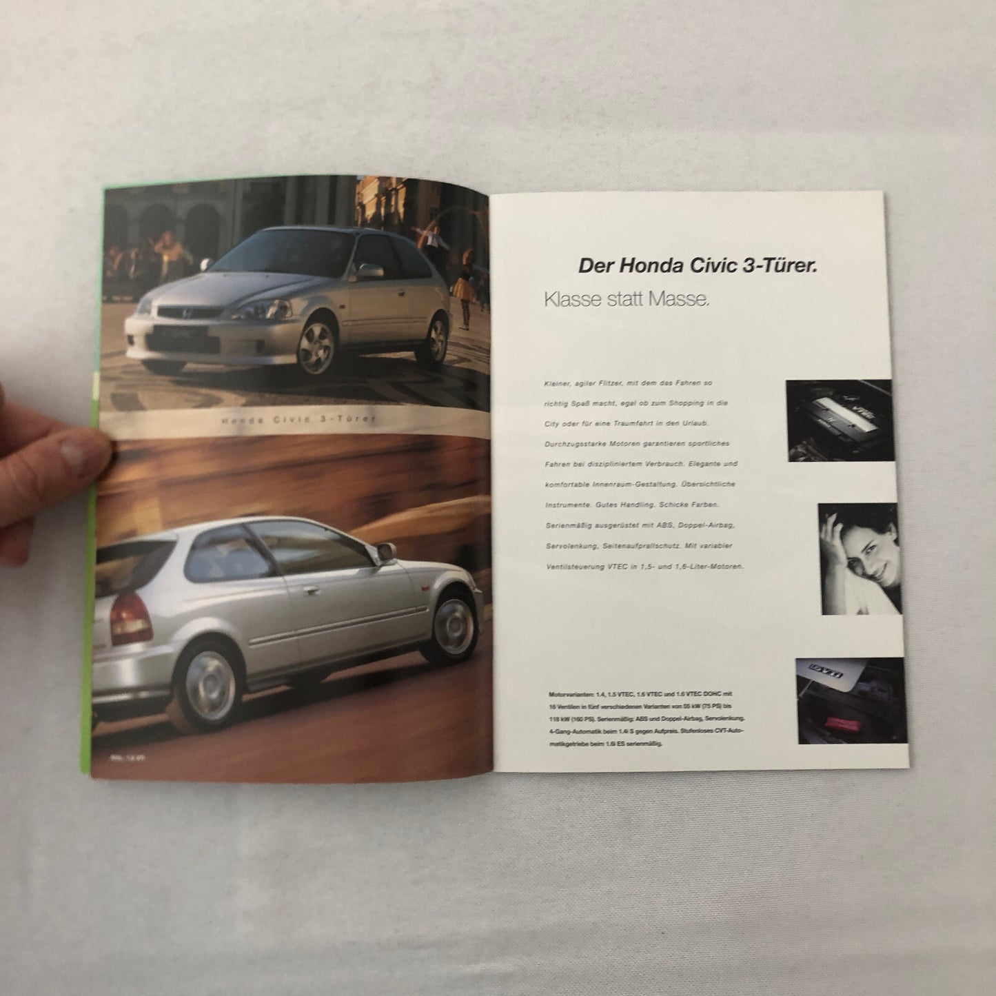 Honda Sales Brochure Catalog NSX S2000 Integra Type R Prelude Civic + GERMAN