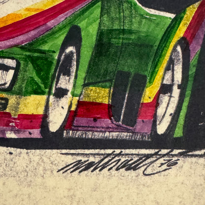 Porsche 935 Kremer Racing Design Sketch Drawing Art NOTTRODT Vintage 1976