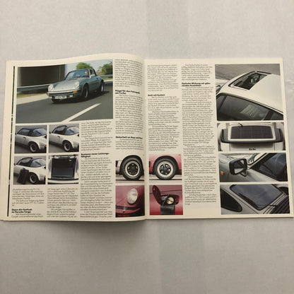 1983 Porsche 911 SC and 911 Turbo Sales Brochure Catalog Prospekt GERMAN TEXT
