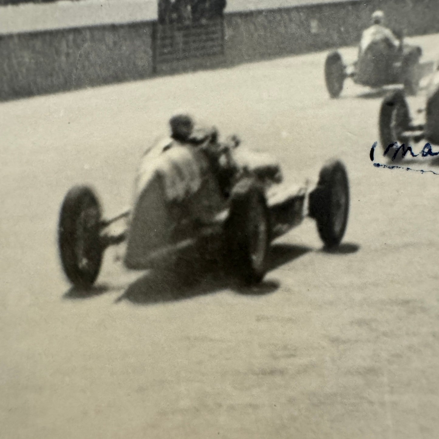 Vintage Racing Car Postcard Real Photo Postcard RPPC Post Card