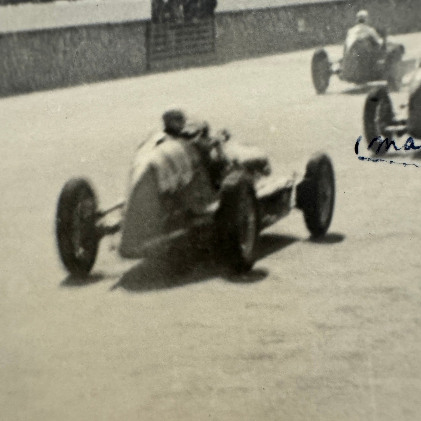 Vintage Racing Car Postcard Real Photo Postcard RPPC Post Card