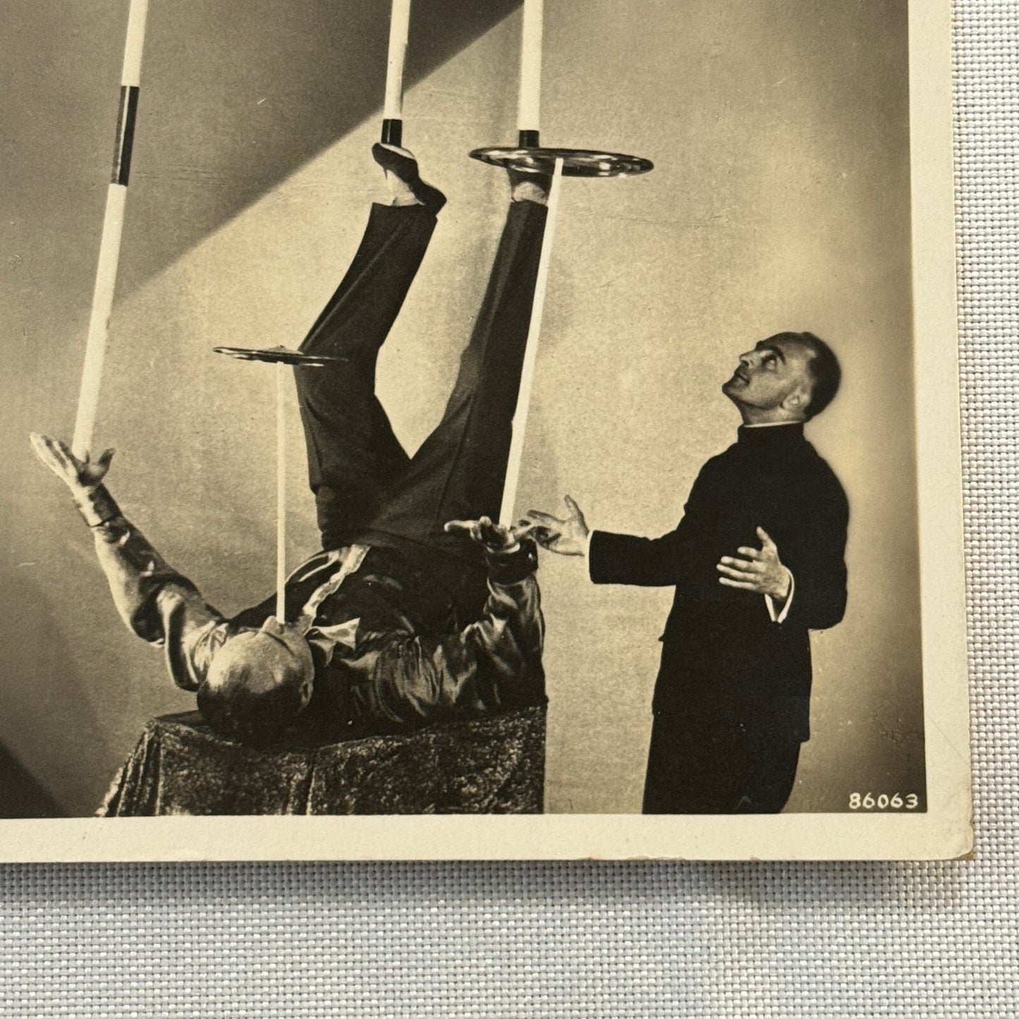 Vintage Circus Performer Photo Photograph Balancing Act Will T Carr European