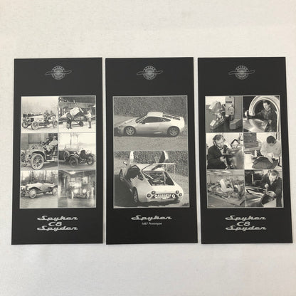 Spyker C8 Spyder Car Sales Brochure Catalog