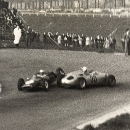 Vintage Racing Photo Photograph Accident Wreck Porsche
