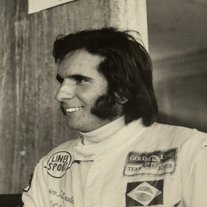 Vintage Racing Photo 1971 Austrian Grand Prix Emerson Fittipaldi Colin Chapman