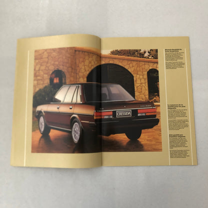 Toyota Cressida Car Sales Brochure Catalog Kombi Wagon German Italian French