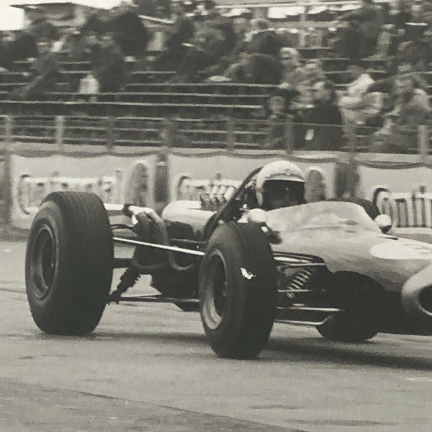 Vintage Racing Photo Photograph Jack Brabham Driver Car 